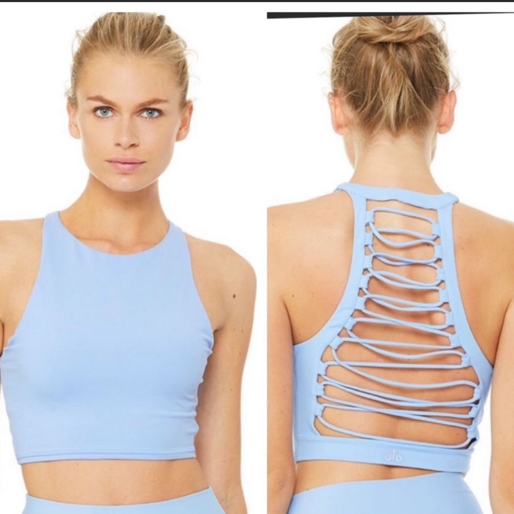 Alo Yoga Movement Bra In UV Blue Size S